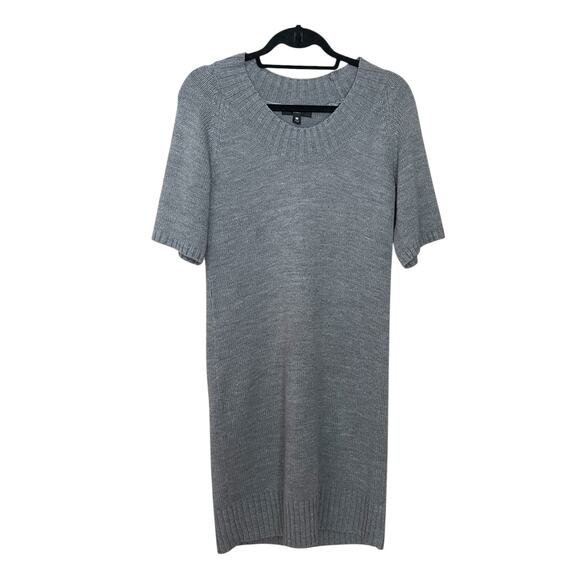 Mossimo Women’s Gray Short-Sleeve Sweater Dress – Size Medium, Casual Knit Mini - Picture 1 of 5